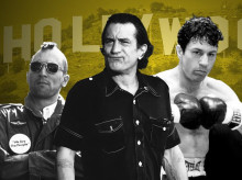 Robert De Niro, en Taxi Driver, El cabo del miedo, Toro salvaje y El Padrino. Parte II