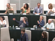 La bancada de Más Madrid en el Pleno de Cibeles