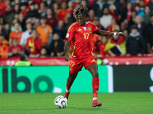 Nico Williams, en el partido de España contra Países Bajos de los cuartos de final de la Nations League