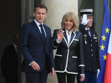 Emmanuel y Brigitte Macron