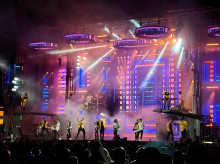 Actuación de la Orquesta Panorama en Alfafar (Valencia).