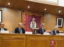 Presentación del libro 'La década del cambio en Andalucía' realizada en el Salón de Actos del Colegio Mayor San Pablo