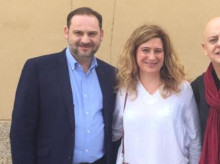 Leire Díez con José Luis Ábalos