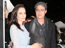 Actors Angelina Jolie and Brad Pitt en 2015.