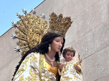Imagen peregrina de la Virgen de los Desamparados.