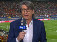 Juan Carlos Rivero, en la previa del partido España-Francia