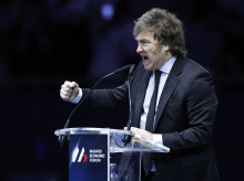 Javier Milei, presidente de Argentina, durante su discurso en el Madrid Economic Forum