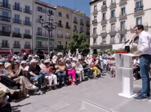 El secretario general del PSOE de Madrid, Óscar López