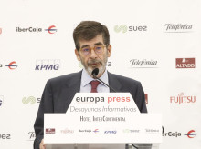 José Enrique Serrano, en los Desayunos Informativos de Europa Press en Madrid