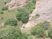 Lugar donde ha muerto una escaladora. en la provincia de Burgos