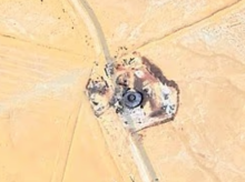 Imagen del supuesto ovni en el desierto del Sáhara