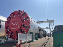 Vistazo final de la tuneladora de Metro de Madrid de la Línea 11