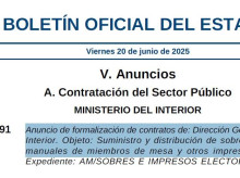 Captura de la publicación del BOE