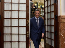 El presidente del Gobierno, Pedro Sánchez, durante una sesión de control al Gobierno, en el Congreso de los Diputados