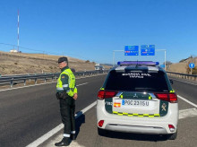 Guardia Civil en un control de carretera