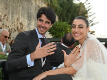 Vicente Benítez y Claudia Jiménez se casaron en Zahara de los Atunes