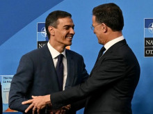 Pedro Sánchez y Mark Rutte, este miércoles en la cumbre de la OTAN