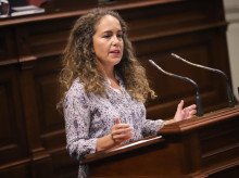 Paula Jover, diputada de Vox en el Parlamento de Canarias
REMITIDA / HANDOUT por VOX
Fotografía remitida a medios de comunicación exclusivamente para ilustrar la noticia a la que hace referencia la imagen, y citando la procedencia de la imagen en la firma
14/9/2023