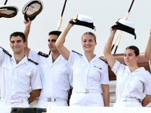 La Princesa de Asturias, Leonor de Borbón, a bordo del buque escuela 'Juan Sebastián de Elcano