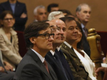 El presidente catalán, Salvador Illa, durante la pasada misa de la Mercè, en Barcelona