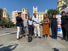 Presentación de la campaña sobre el uso de patinetes.