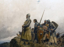 El rey Pedro III de Aragón, retratado en el collado de las Panizas por Mariano Barbasán