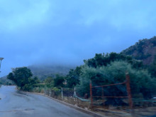 Imagen de la lluvia registrada en el interior de la provincia de Valencia.