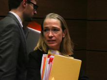The Director General of Public Finances Amelie Verdier in hearing at the National Assembly as part of the work carried out to study and research the causes of the variation and discrepancies in the tax and budgetary forecasts of public administrations for the years 2023 and 2024. Paris, December 11 2024.
La directrice generale des Finances Publiques Amelie Verdier en audition a l Assemblee Nationale dans le cadre des travaux menes pour etudier et rechercher les causes de la variation et des ecarts des previsions fiscales et budgetaires des administrations publiques pour les annees 2023 et 2024. Paris le 11 decembre 2024. (Photo by Quentin de Groeve / Hans Lucas via AFP)