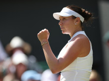 Amanda Anisimova, en las semifinales de Wimbledon