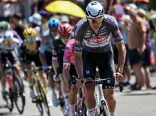 Mathieu van der Poel, en la sexta etapa del Tour de Francia