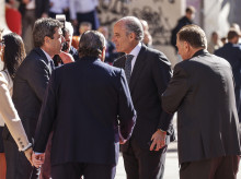 Imagen de Mazón y Camps tomada el pasado mes de febrero en Valencia