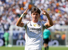 Fran García, en un partido del Mundial de Clubes con el Real Madrid