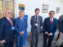 Los magistrados Pablo Llarena (izquierda) y Julián Sánchez Melgar (derecha), en los cursos de verano del CEU