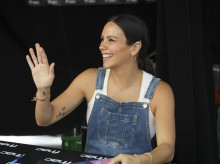 Presenter Cristina Pedroche at premiere book Gracias al Miedo during San Jordi Day in Barcelona on Wednesday, 23 April 2025.