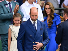 Mandatory Credit: Photo by Victoria Jones/Shutterstock (15392291az)
Prince William, Catherine Princess of Wales, Prince George and Princess Charlotte in the Royal Box on Centre Court
Wimbledon Tennis Championships, Day 14, The All England Lawn Tennis and Croquet Club, London, UK - 13 Jul 2025 *** Local Caption *** .