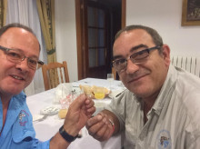A la derecha de la imagen, el empresario burgalés Vito Javier Moreno, muerto tras una pelea en Burgos