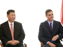 Pedro Sánchez se siente muy cómo junto al presidente chino Xi Jinping