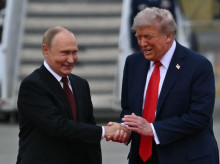 Donald Trump, presidente de EE.UU. y Vladimir Putin en Alaska
