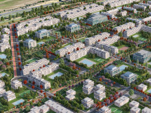Así se verá el nuevo barrio Retamar de la Huerta, en Alcorcón.
