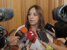 La secretaria general del PSOE en Palencia y alcaldesa de la ciudad, Miriam Andrés