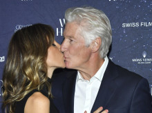 Mandatory Credit: Photo by Stephen Lovekin/Shutterstock (15543918y)
Alejandra Silva and Richard Gere
'Wisdom of Happiness' Coast-to-Coast Experiential Film Screening Event, New York, USA - 16 Oct 2025