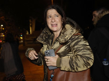 La exmilitante del PSOE Leire Díez, a su salida de los juzgados de Plaza de Castilla