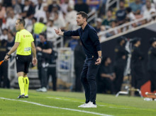 Xabi Alonso, durante la semifinal de la Supercopa de España entre el Atlético de Madrid y el Real Madrid