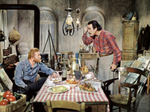 Kirk Douglas en una escena de la película de El loco del pelo rojo