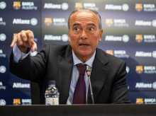 (Foto de ARCHIVO)
El vicepresidente primero y del área deportiva del FC Barcelona, Rafa Yuste, en rueda de prensa

REMITIDA / HANDOUT por VICTOR SALGADO/FCB
Fotografía remitida a medios de comunicación exclusivamente para ilustrar la noticia a la que hace referencia la imagen, y citando la procedencia de la imagen en la firma
31/3/2023