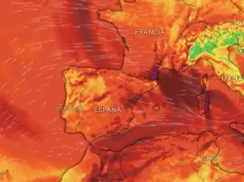 Viento a la llegada de la borrasca Oriana a la Península