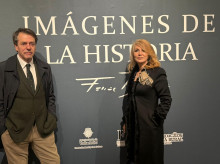 Augusto Ferrer Dalmau  y María Fidalgo Casares, su biógrafa y especialista en su obra