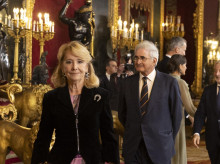 Politician Esperanza Aguirre attending a reception at RoyalPalac