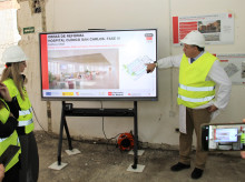 Visita de la consejera de Sanidad, Fátima Matute, a las obras de remodelación del Hospital Clínico San Carlos