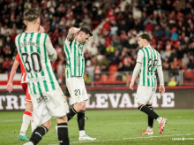 Albarrán se lamenta en un partido de Liga